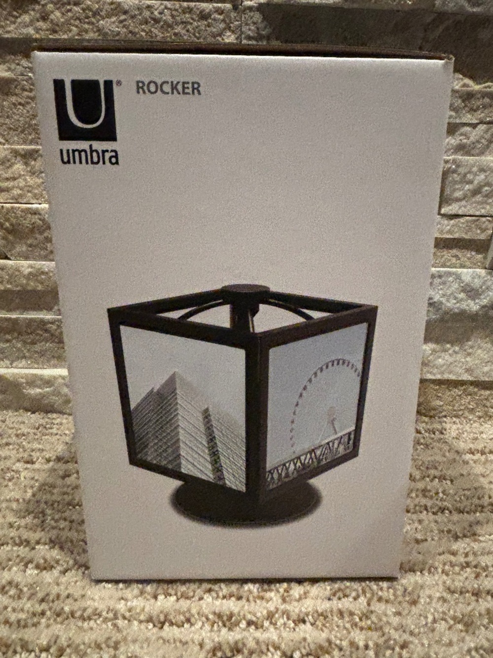Umbra “Rocker Photo Display” (4) 3” x 3” Photo Holder